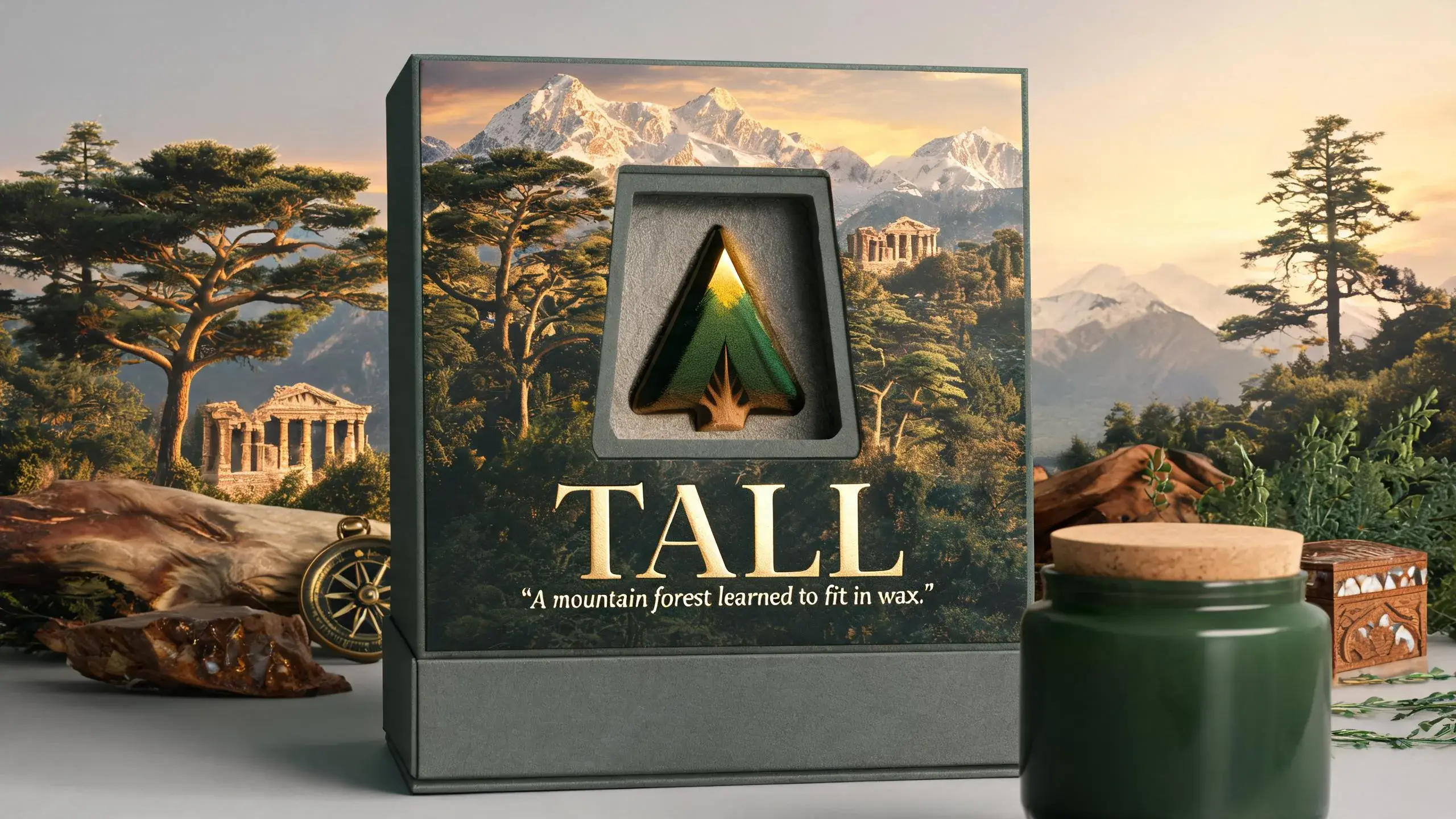 CEDAR · TALL Candle Packaging