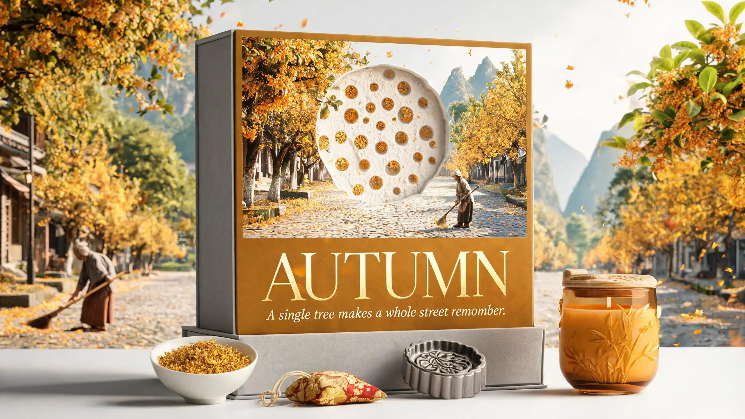 OSMANTHUS · AUTUMN Candle Packaging