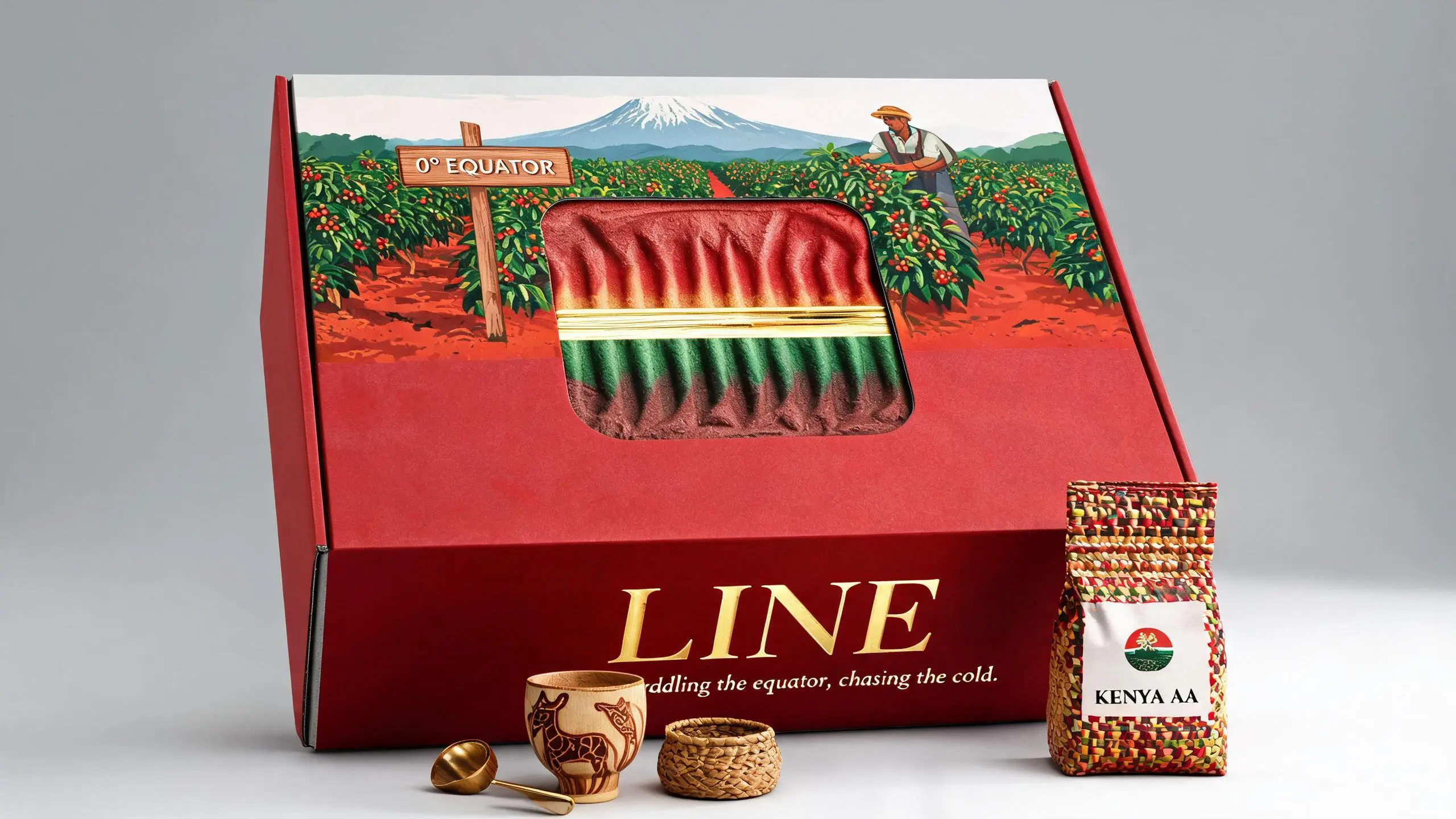 KENYA · LINE · 纸塑浮雕咖啡豆包装