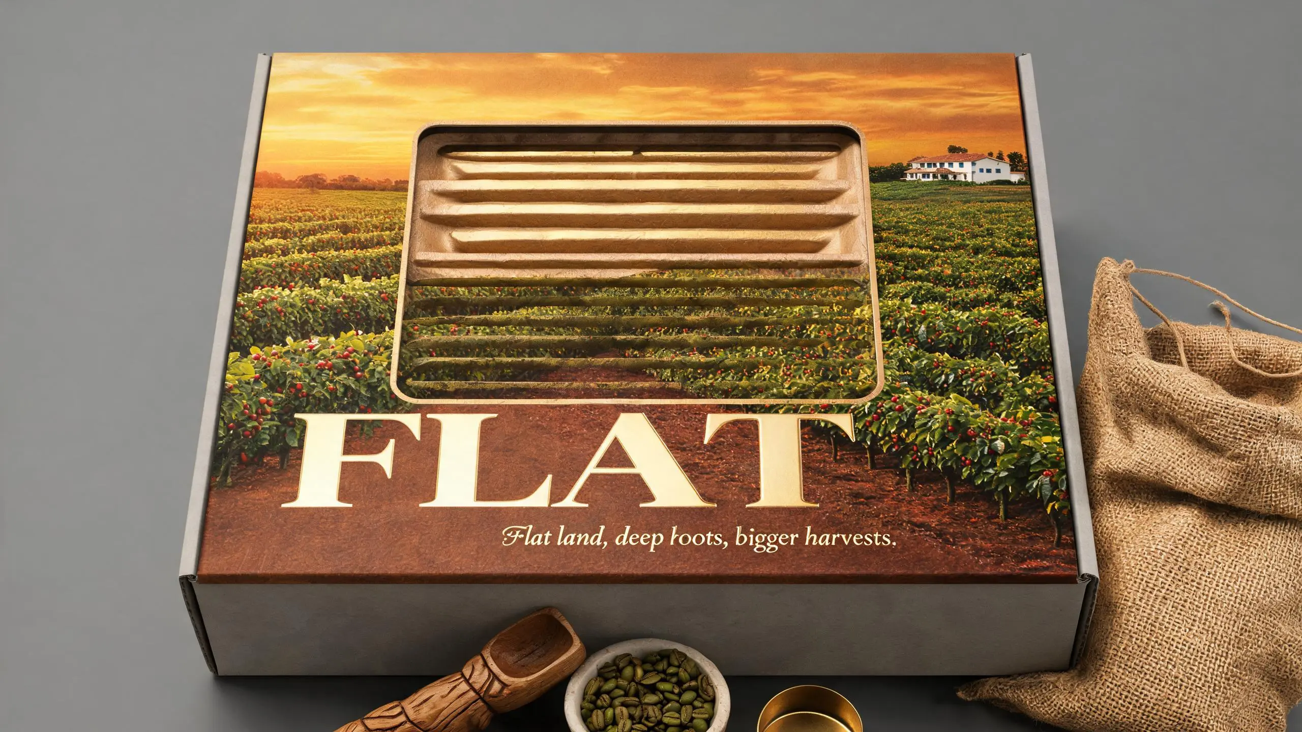 CERRADO · FLAT · 纸塑浮雕咖啡豆包装