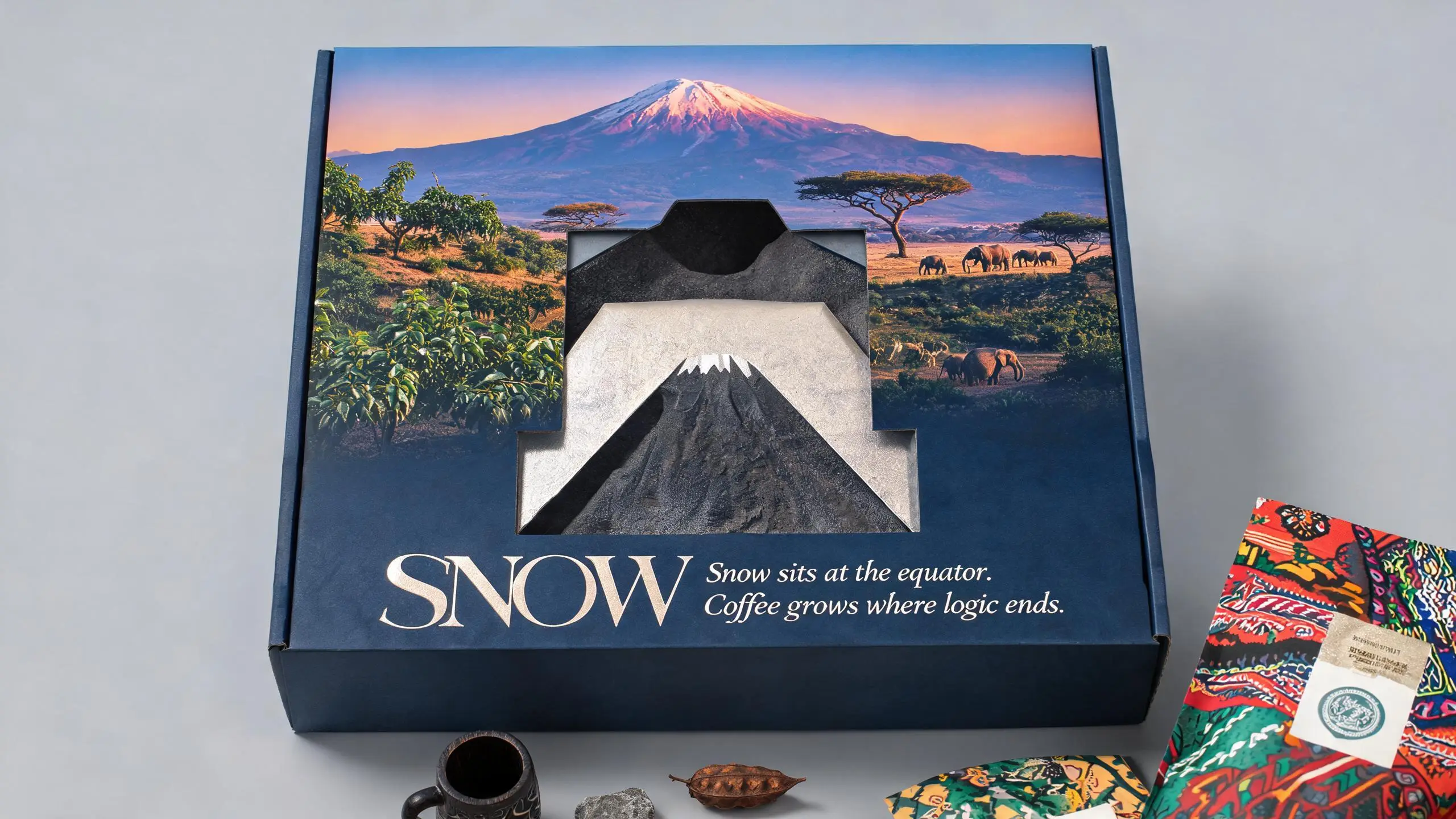 KILIMANJARO · SNOW · 纸塑浮雕咖啡豆包装