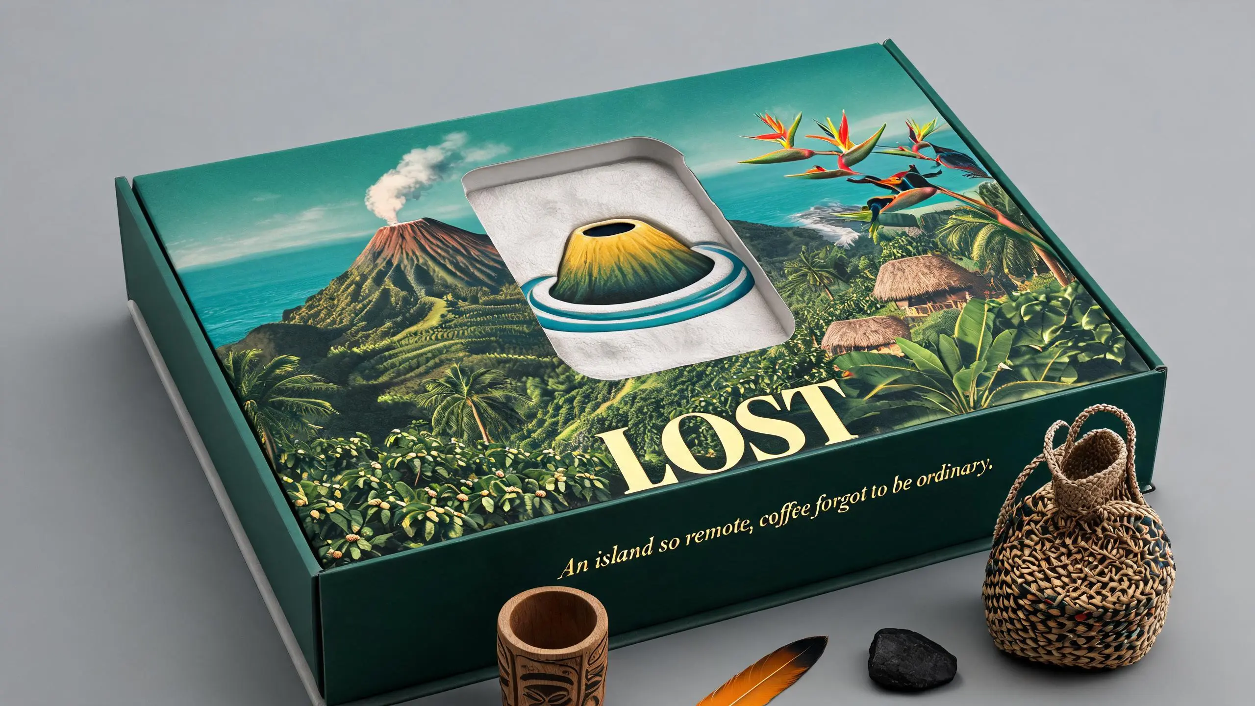 PAPUA NEW GUINEA · LOST · 纸塑浮雕咖啡豆包装