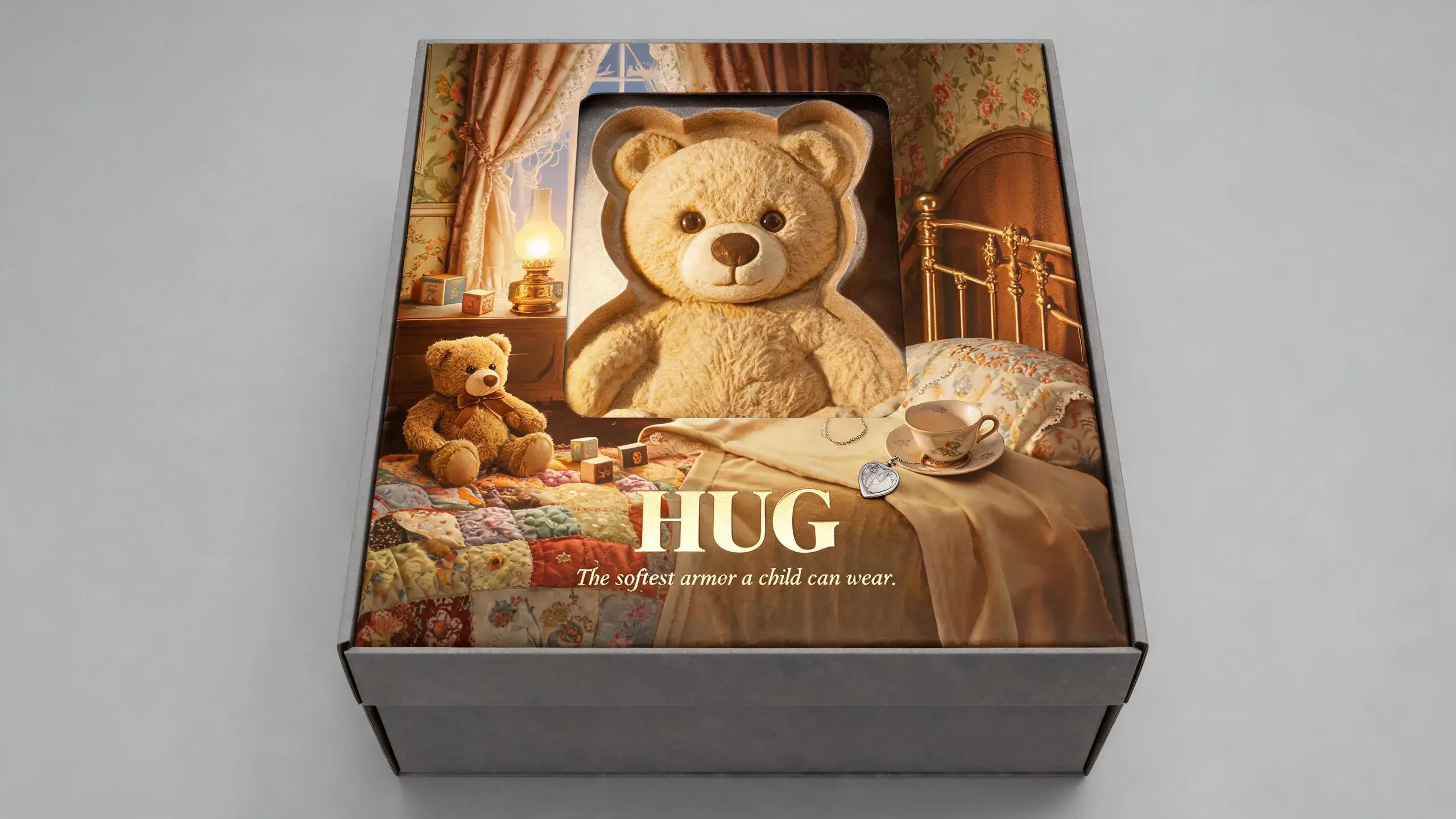 TEDDY BEAR · HUG · 纸塑浮雕玩具包装