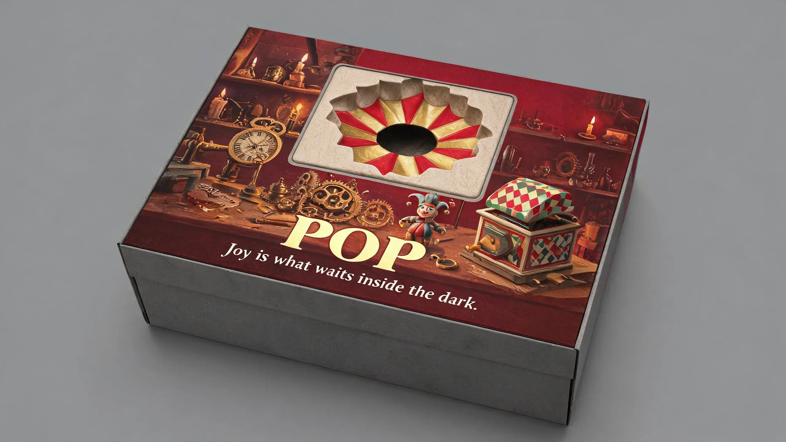 JACK-IN-THE-BOX · POP · 纸塑浮雕玩具包装